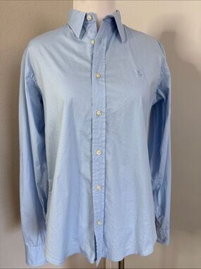 Ralph Lauren Light Blue Button-Front Dress Shirt